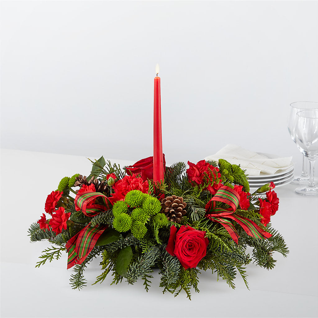 By the Candlelight Centerpiece – Miami Flowers, Miami FL