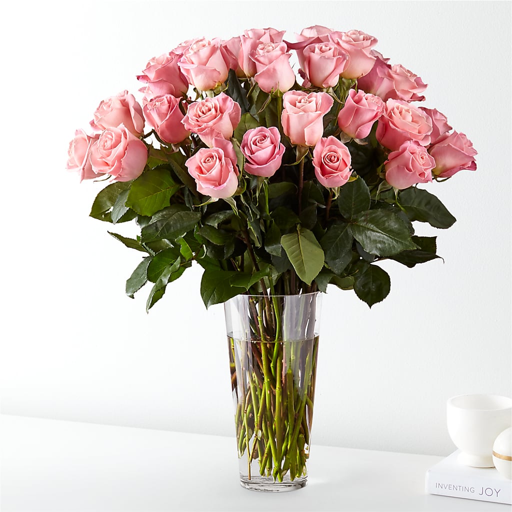 Long Stem Pink Rose Bouquet – Miami Flowers, Miami FL