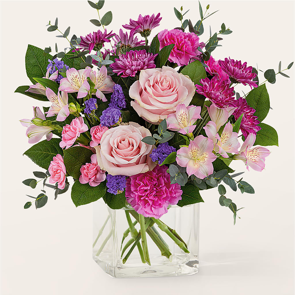 Rosy Radiance Bouquet – Miami Flowers, Miami FL
