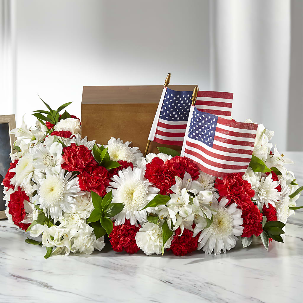 Spirit of Patriotism Cremation Adornment – Miami Flowers, Miami FL