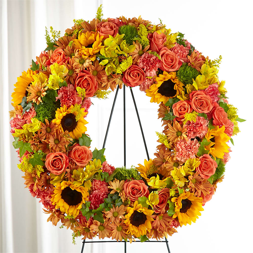 Autumnal Memories Wreath (Standard) – Miami Flowers, Miami FL