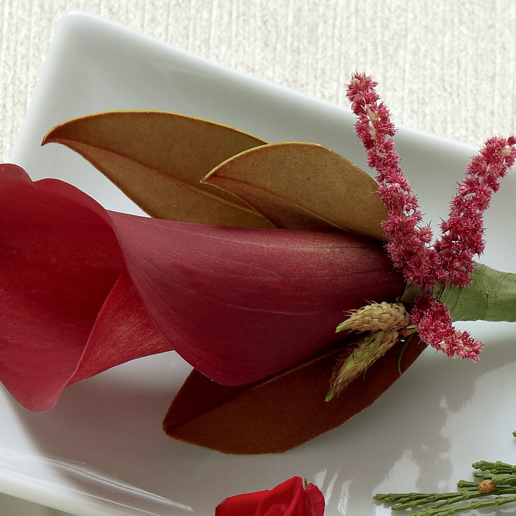 Red Calla Boutonniere – Miami Flowers, Miami FL