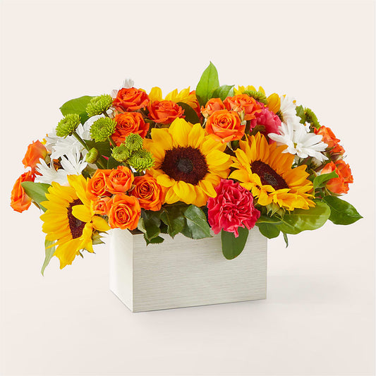 Sun-drenched Blooms Box Bouquet –  Miami Flowers, Miami FL