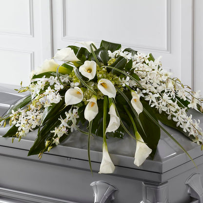 Angel Wings Casket Spray –  Miami Flowers, Miami FL