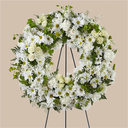 Faithful Wishes Wreath –  Miami Flowers, Miami FL
