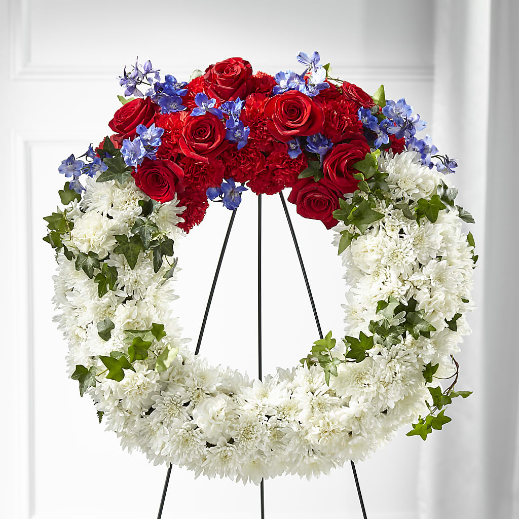 Patriotic Passion Wreath –  Miami Flowers, Miami FL