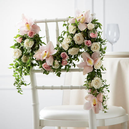 Orchid Rose Chair Décor –  Miami Flowers, Miami FL