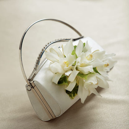 White Purse Decor –  Miami Flowers, Miami FL
